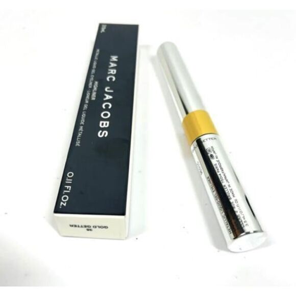 MARC JACOBS GOLD GETTER Highliner Metallic Liquid Gel Eyeliner ~ Waterproof NIB - Picture 3 of 3